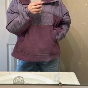 Free People Purple Pullover Jacket
